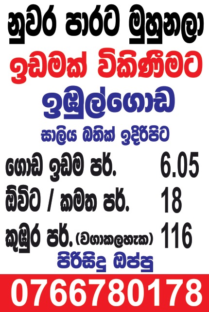 Land Sale In Imbulgoda